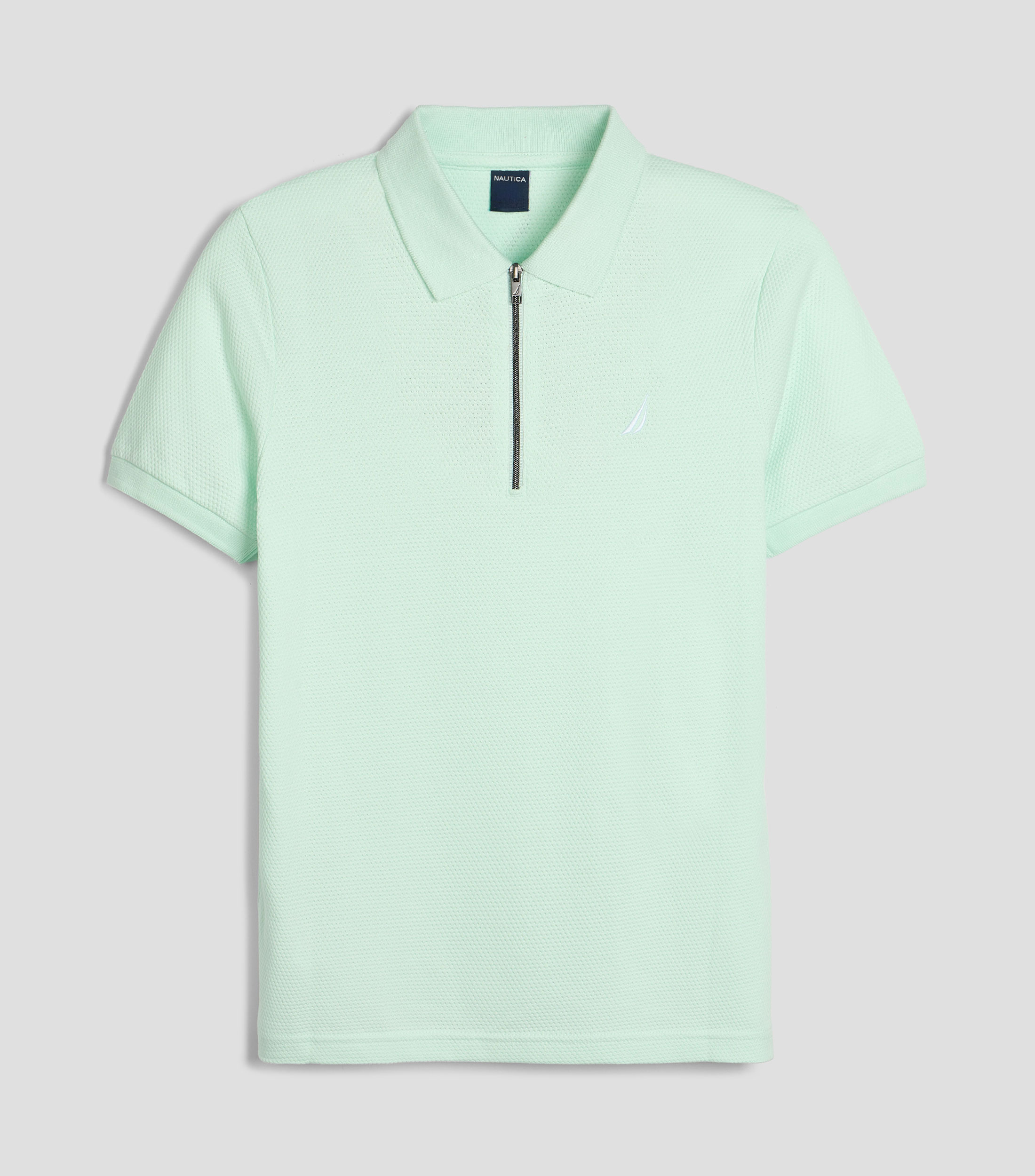 Playera tipo polo manga corta microdiseño Niño